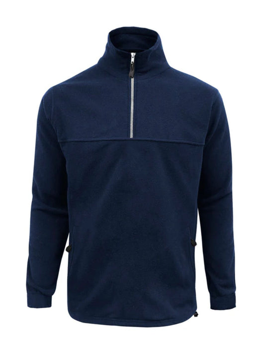 Plain 1/2 Zip Top Poly Fleece