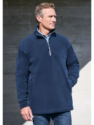 Plain 1/2 Zip Top Poly Fleece