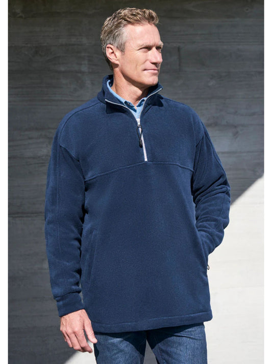 Plain 1/2 Zip Top Poly Fleece