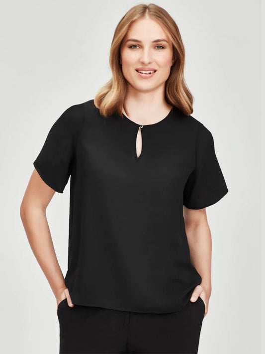 Vienna Womens Short Sleeve Blouse