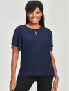 Vienna Womens Short Sleeve Blouse