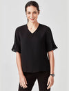 Womens Aria Fluted Sleeve Blouse