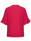 Womens Aria Fluted Sleeve Blouse