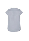 Kayla V-Neck Pleat Blouse