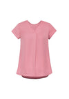 Kayla V-Neck Pleat Blouse