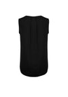 Estelle Womens Sleeveless Pleat Blouse