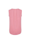 Estelle Womens Sleeveless Pleat Blouse