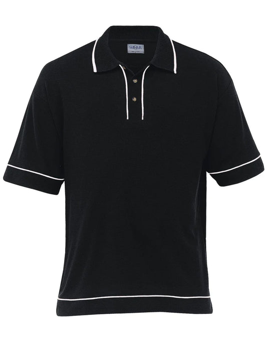 Retro Waffle Mens Polo