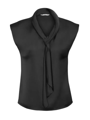 Shimmer Ladies Tie Neck Top