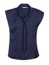 Shimmer Ladies Tie Neck Top