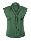 Shimmer Ladies Tie Neck Top