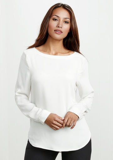 Ladies Madison Boatneck Blouse