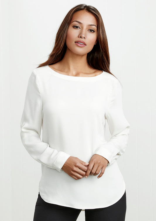 Ladies Madison Boatneck Blouse