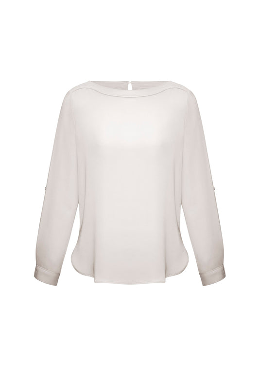 Ladies Madison Boatneck Blouse