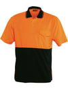 Hi Vis Unisex Short Sleeve Safety Polo With Pocket