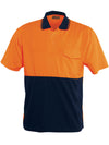 Hi Vis Unisex Short Sleeve Safety Polo With Pocket