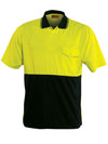 Hi Vis Unisex Short Sleeve Safety Polo With Pocket
