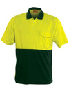 Hi Vis Unisex Short Sleeve Safety Polo With Pocket