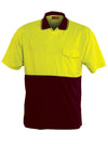 Hi Vis Unisex Short Sleeve Safety Polo With Pocket