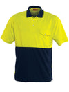 Hi Vis Unisex Short Sleeve Safety Polo With Pocket