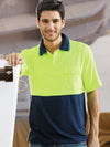Hi Vis Unisex Short Sleeve Safety Polo With Pocket