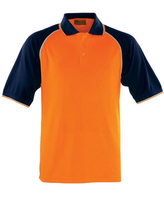 Unisex Adults Hi-Vis Raglan Sleeve Polo