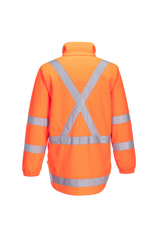 TTMC-W17 Hi-Vis X Back 1/4 Zip Polar Fleece