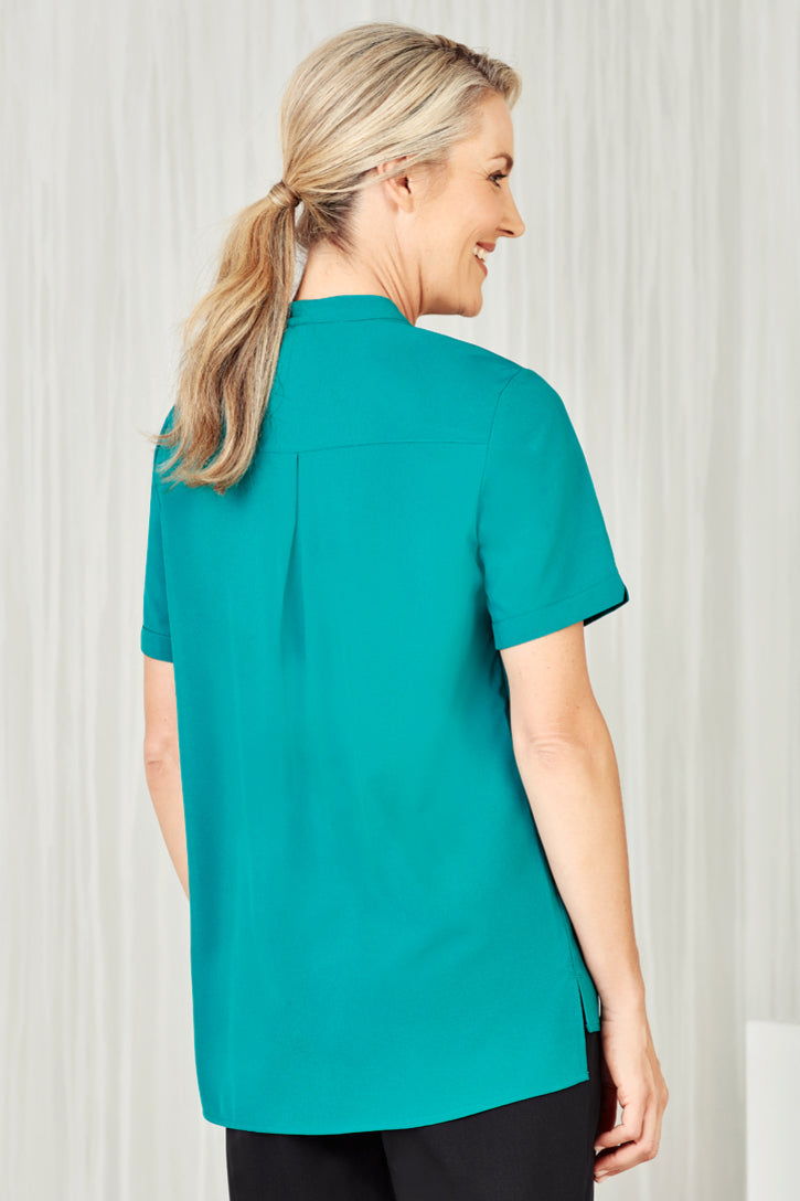 Womens short sleeve tunic on sale tops