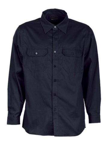 Unisex Adults Cotton Drill Work Shirt L/S