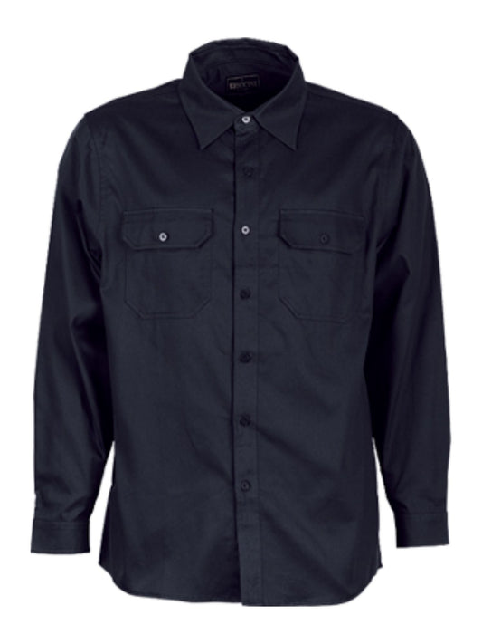 Unisex Adults Cotton Drill Work Shirt L/S