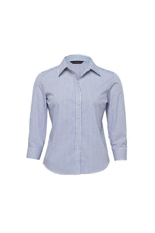 Womens Folio Check Shirt 3/4 Slv