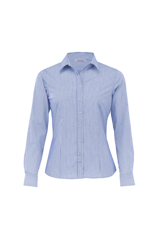 Womens Yale Stripe Blouse LSL