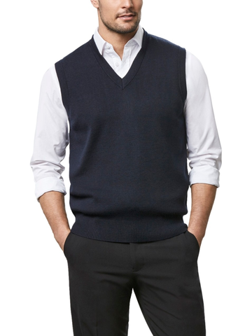 V Neck Vest Wool/Acrylic