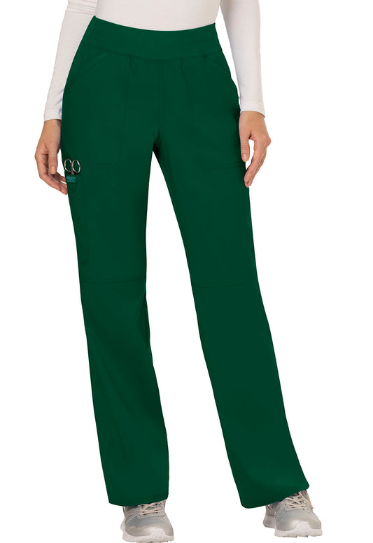 Women's Cherokee WW Revolution Straight Leg Pant - Hunter Green