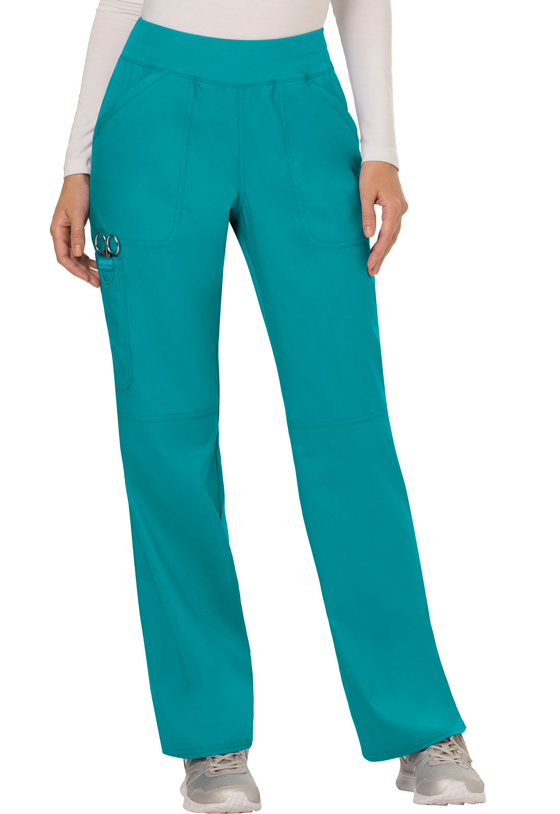 Women's Cherokee WW Revolution Straight Leg Pant - Teal