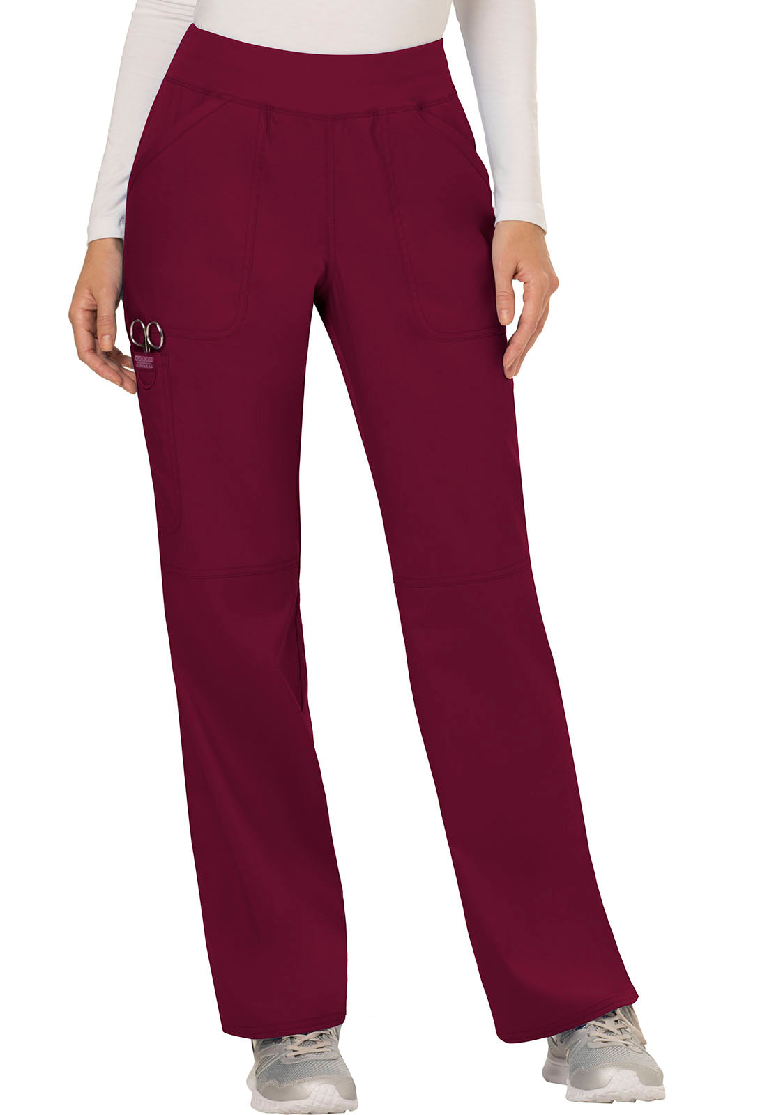 Women's Cherokee WW Revolution Straight Leg Pant - Wine