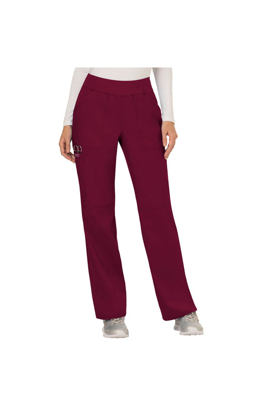 Women's Cherokee WW Revolution Straight Leg Pant - Wine