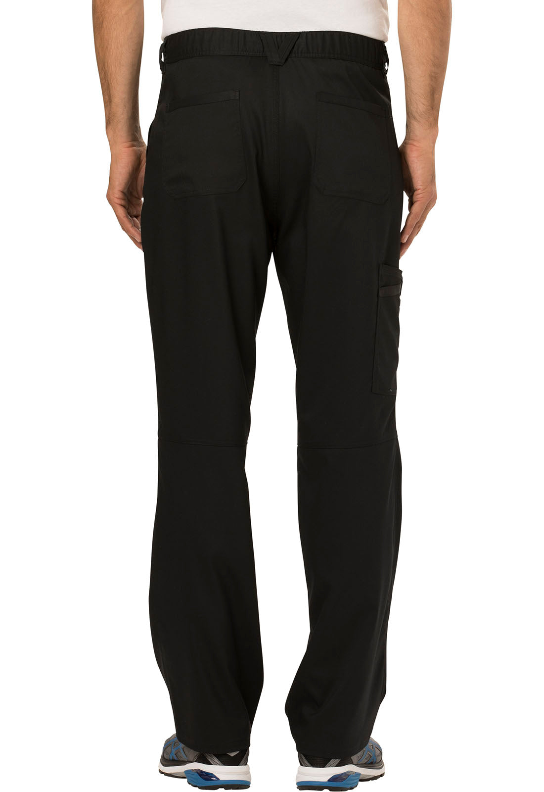 Cherokee Men's WW Revolution Fly Front Drawstring Cargo Pant - Black