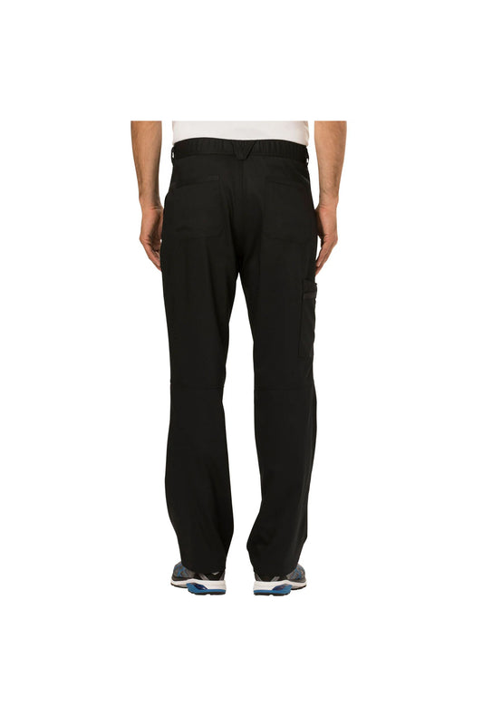 Cherokee Men's WW Revolution Fly Front Drawstring Cargo Pant - Black