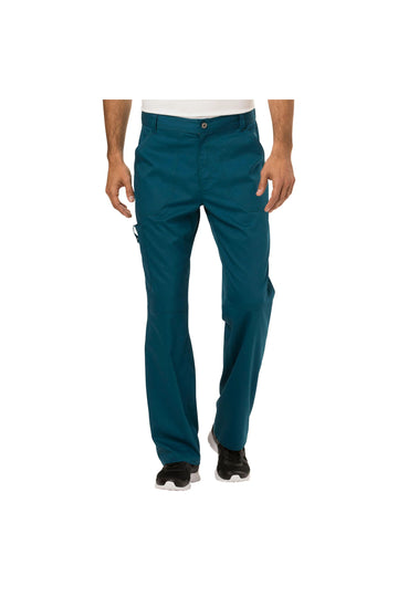 Cherokee Men's WW Revolution Fly Front Drawstring Cargo Pant - Caribbean Blue
