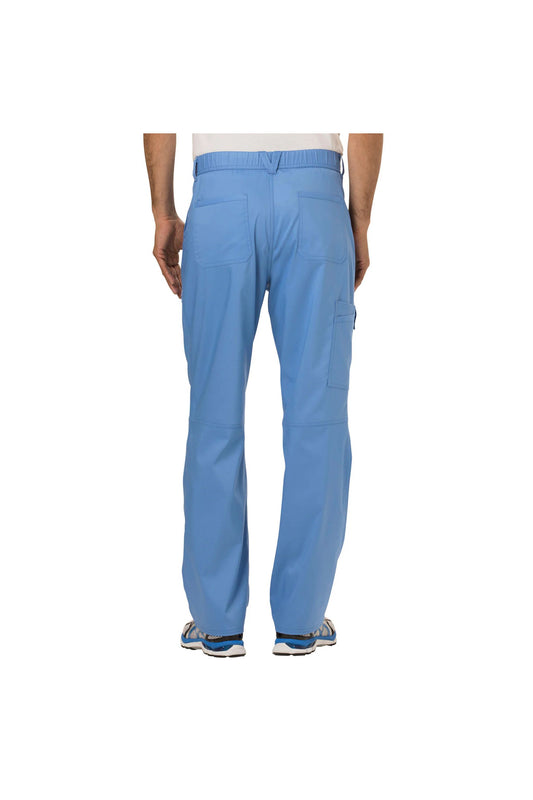 Cherokee Men's WW Revolution Fly Front Drawstring Cargo Pant - Ciel