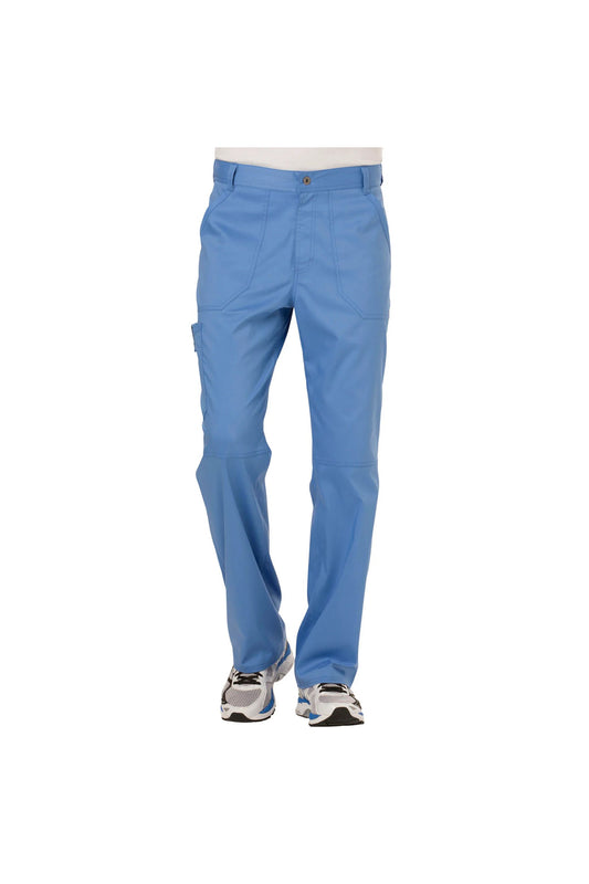 Cherokee Men's WW Revolution Fly Front Drawstring Cargo Pant - Ciel