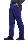 Cherokee Men's WW Revolution Fly Front Drawstring Cargo Pant - Grape