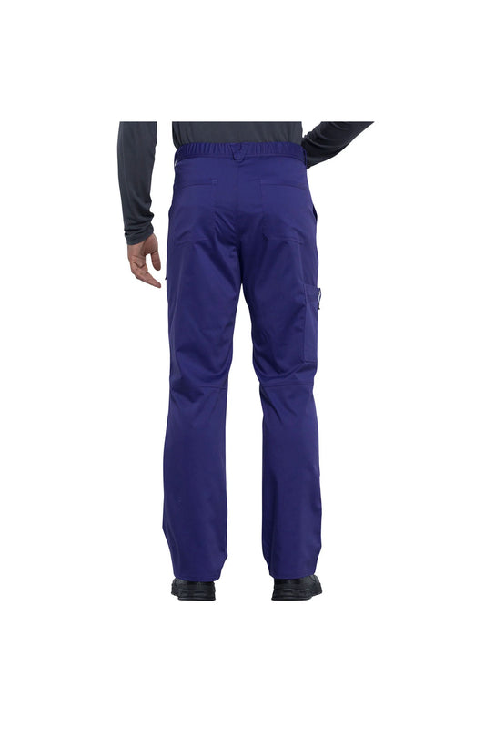 Cherokee Men's WW Revolution Fly Front Drawstring Cargo Pant - Grape