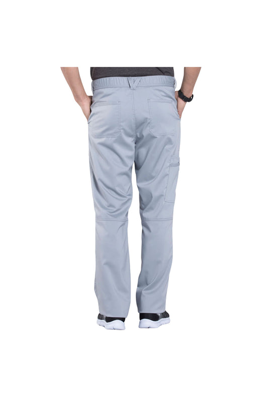 Cherokee Men's WW Revolution Fly Front Drawstring Cargo Pant - Grey