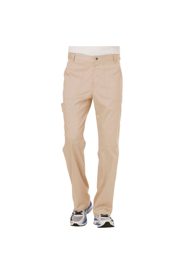 Cherokee Men's WW Revolution Fly Front Drawstring Cargo Pant - Khaki