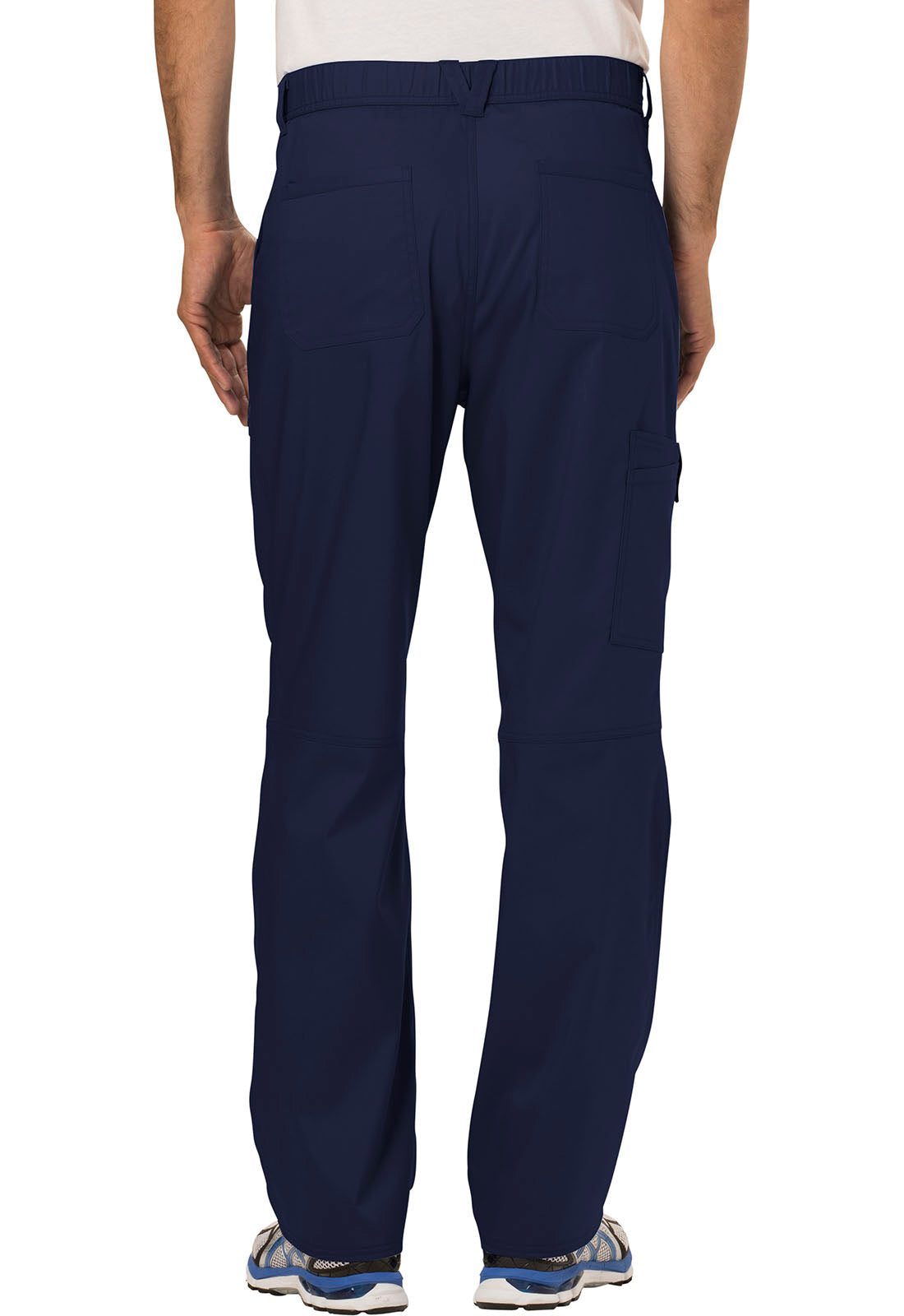 Cherokee Men's WW Revolution Fly Front Drawstring Cargo Pant - Navy