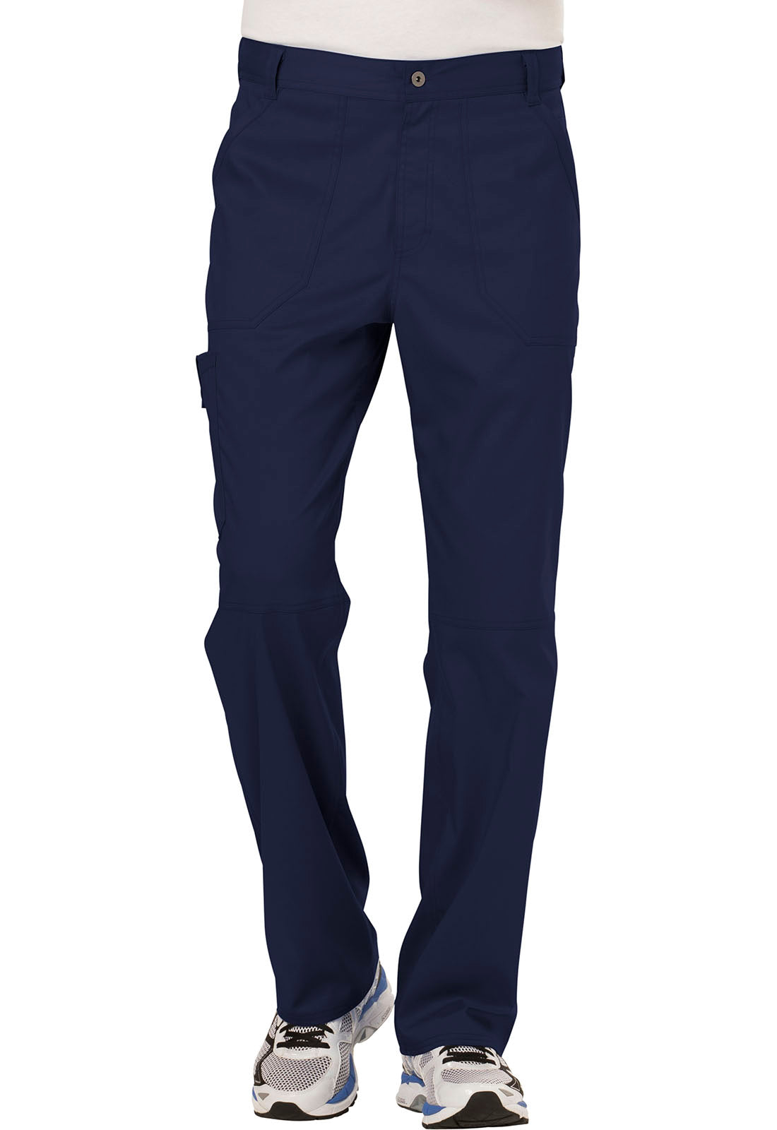 Cherokee Men's WW Revolution Fly Front Drawstring Cargo Pant - Navy