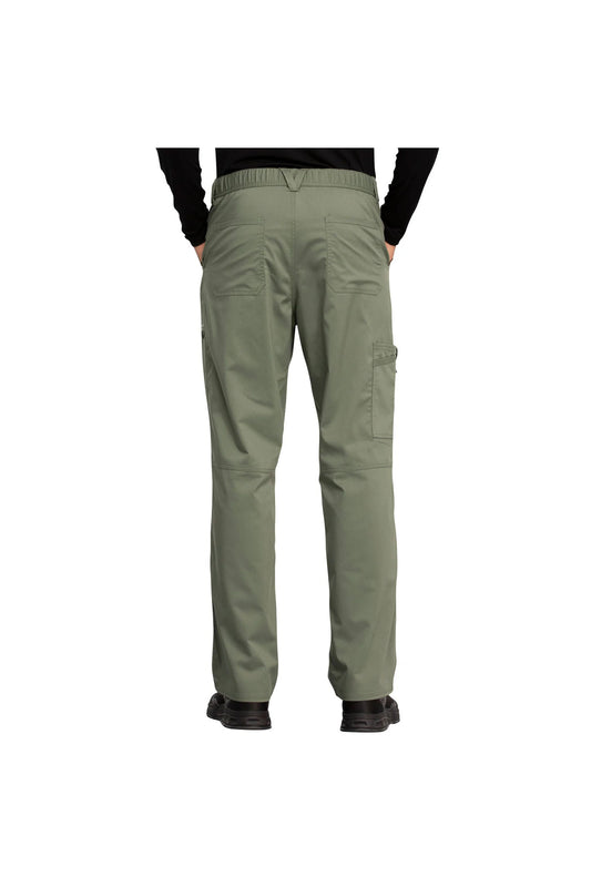 Cherokee Men's WW Revolution Fly Front Drawstring Cargo Pant - Olive