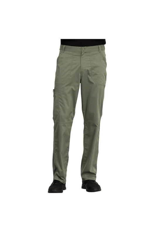 Cherokee Men's WW Revolution Fly Front Drawstring Cargo Pant - Olive